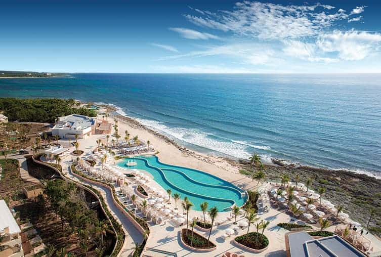 TRS Yucatan Hotel adults-only all-inclusive luxury resort in Riviera Maya with exclusive pools, gourmet dining, and upscale beachfront setting.